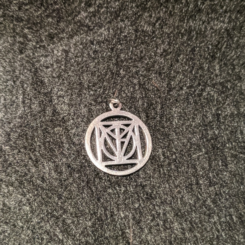 Abstract love pendant